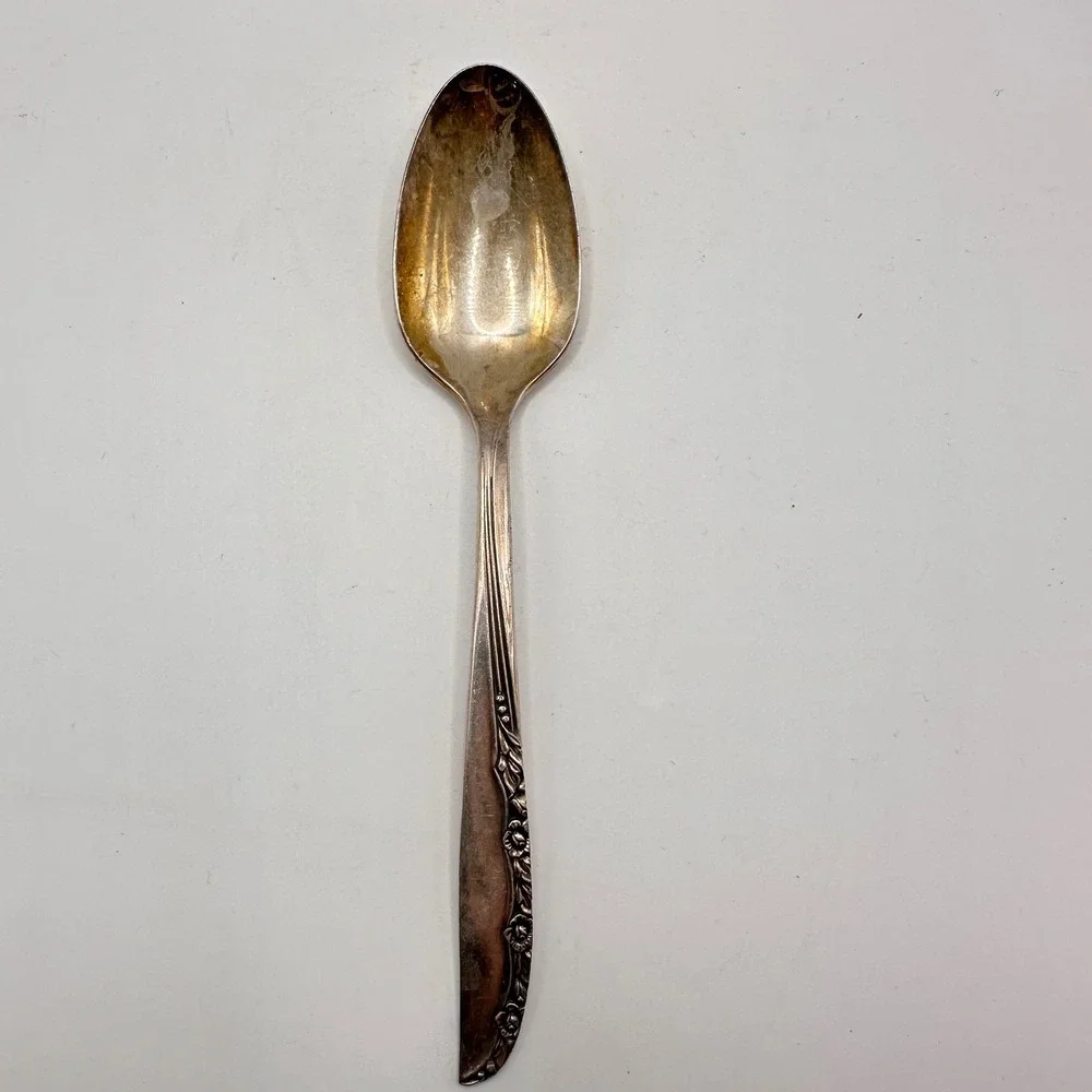Wm A Rogers Oneida Silverplate‎ Teaspoon Gardenia BRITTANY ROSE Vintage AA